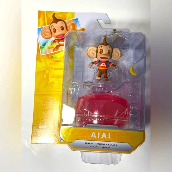 Super Monkey Ball - Aiai  Figure w/ Banana - BNIB 🐒🍌 - Picture 1 of 5